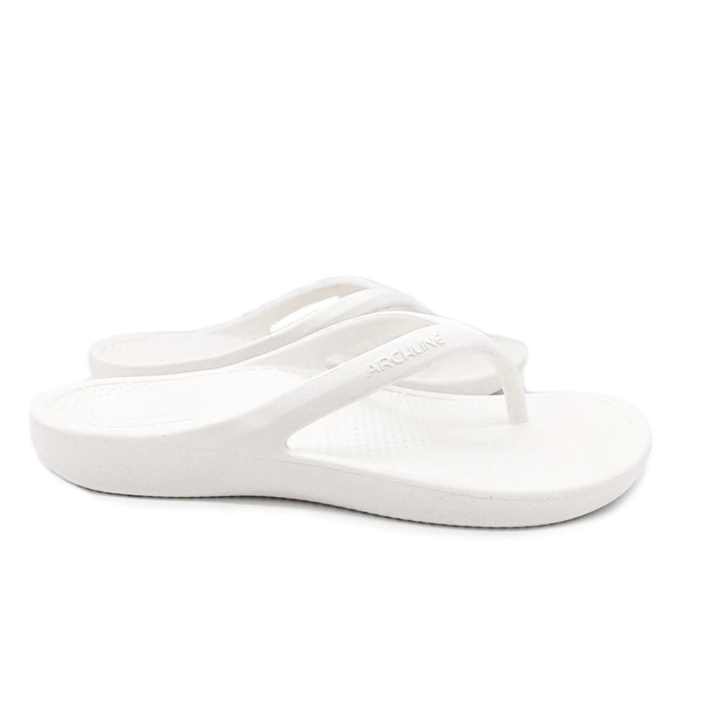 Archline -  Rebound Orthotic Thongs - White