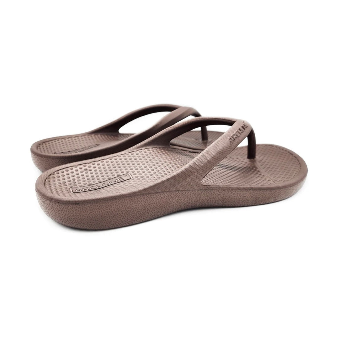 Archline - Rebound Orthotic Thongs - Brown