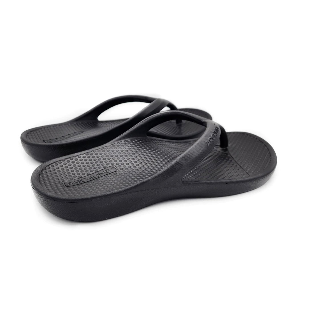 Archline - Rebound Orthotic Thongs - Black