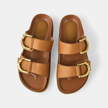 Walnut - Mint Coconut Tan Slide