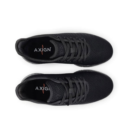 Axign River V2 Lightweight Casual Orthotic Shoe - Full Black