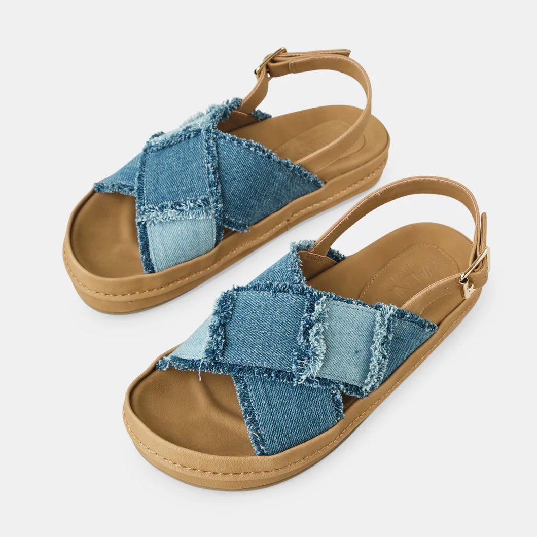 Walnut - Layla Sandal Denim