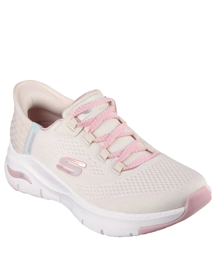 Skechers - 149568 Arch Fir Fresh Flare Off White/Pink – Invogue Footwear
