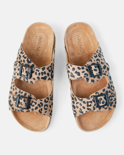 Walnut - Bailey Slide Tan Leopard