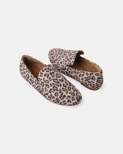 Walnut - Dutch Loafer - Leopard