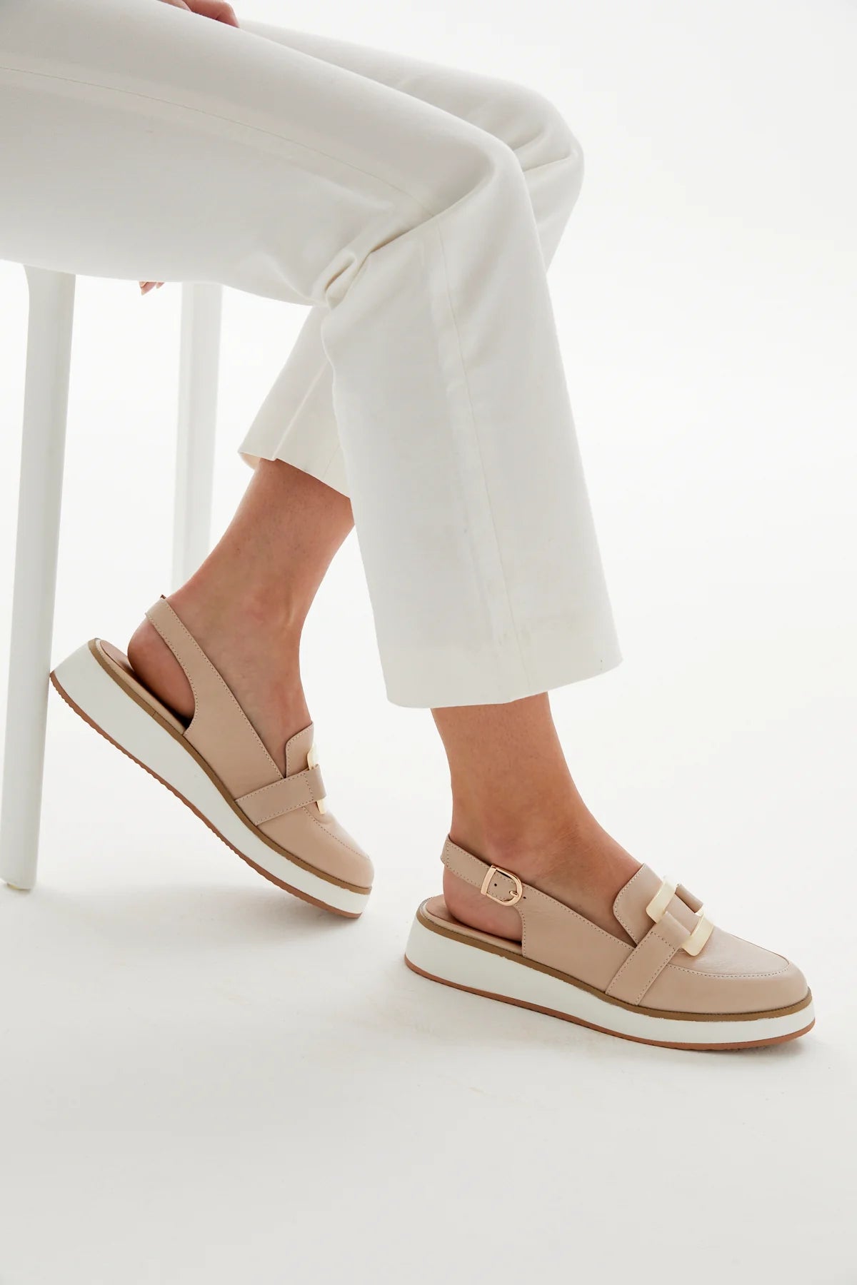 Alfie & Evie - Quavo Naked Wedged Platform Loafer