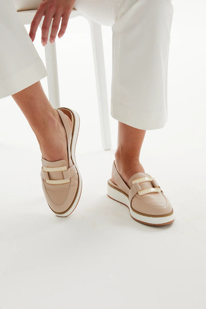 Alfie & Evie - Quavo Naked Wedged Platform Loafer