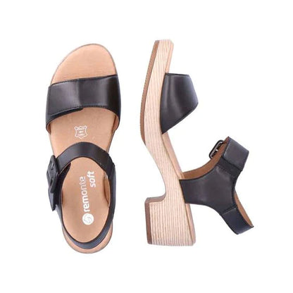 Remonte - D0N52 Black Sandals