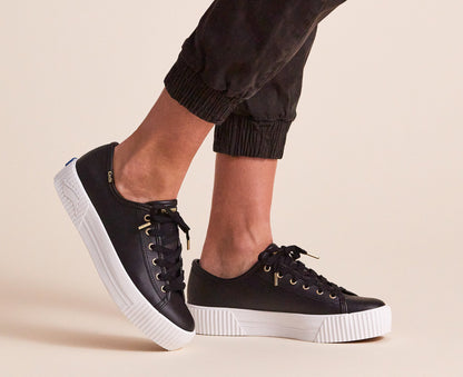 Keds - Triple Kick Amp Leather Black